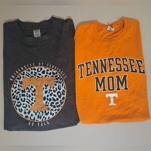 UT University Of Tennessee VOLS LOT OF 2 T Shirts Long & Short Sleeve Medium